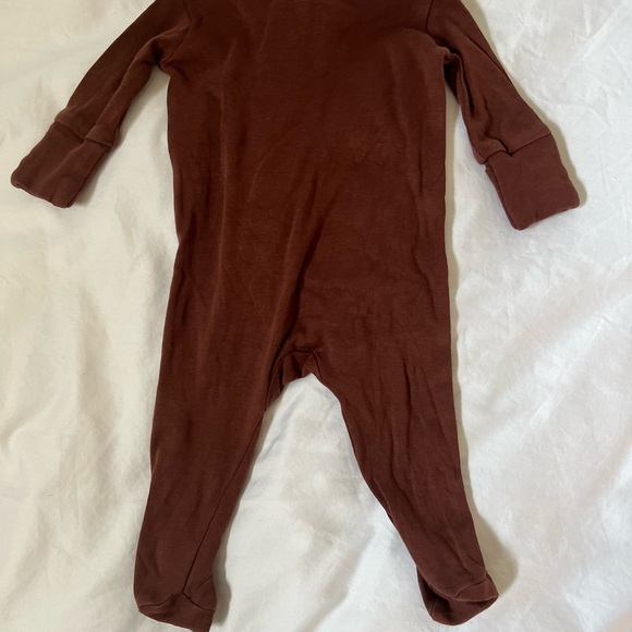 Colored Organics Brown Kids Pajama Set - Picture 2 of 3